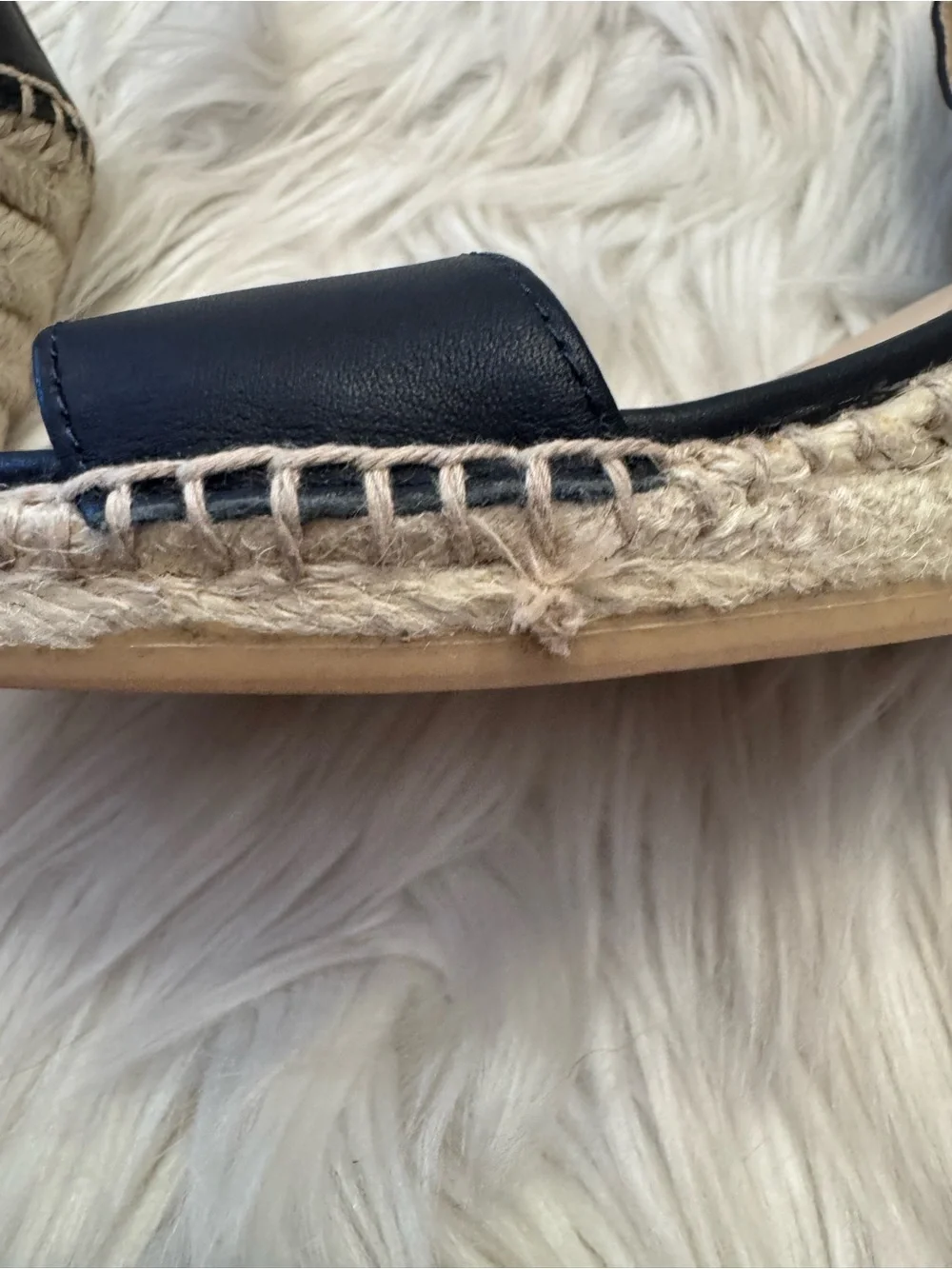 Talbots Size 9 Espadrille Wedge Sandal Open Toe Ankle Strap Comfort Preppy